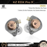 Fones de Ouvido KZ-EDX Pro X – HiFi Bass e Cancelamento de Ruído