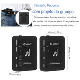 Sistema de Transmissão de Fone de Ouvido Sem Fio M-VAVE WP-10 – Qualidade Profissional e Praticidade