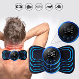 Mini Massageador EMS Portátil - Alívio Imediato para Dores Musculares