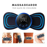 Mini Massageador EMS Portátil - Alívio Imediato para Dores Musculares