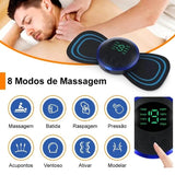 Mini Massageador EMS Portátil - Alívio Imediato para Dores Musculares